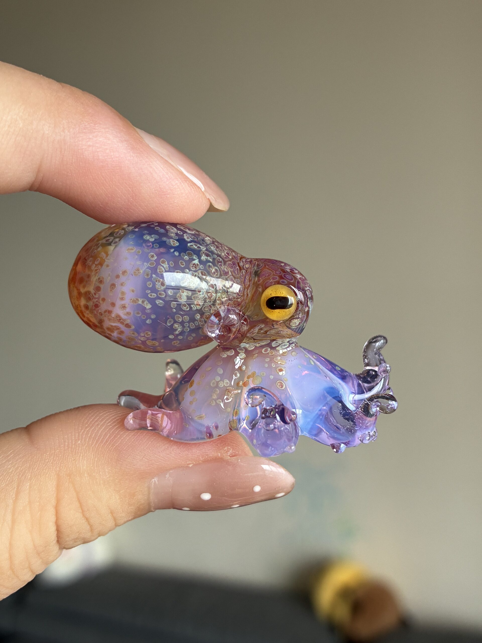 “Lampworked glass octopus, custom-made by Green Flame.” - 图片 8