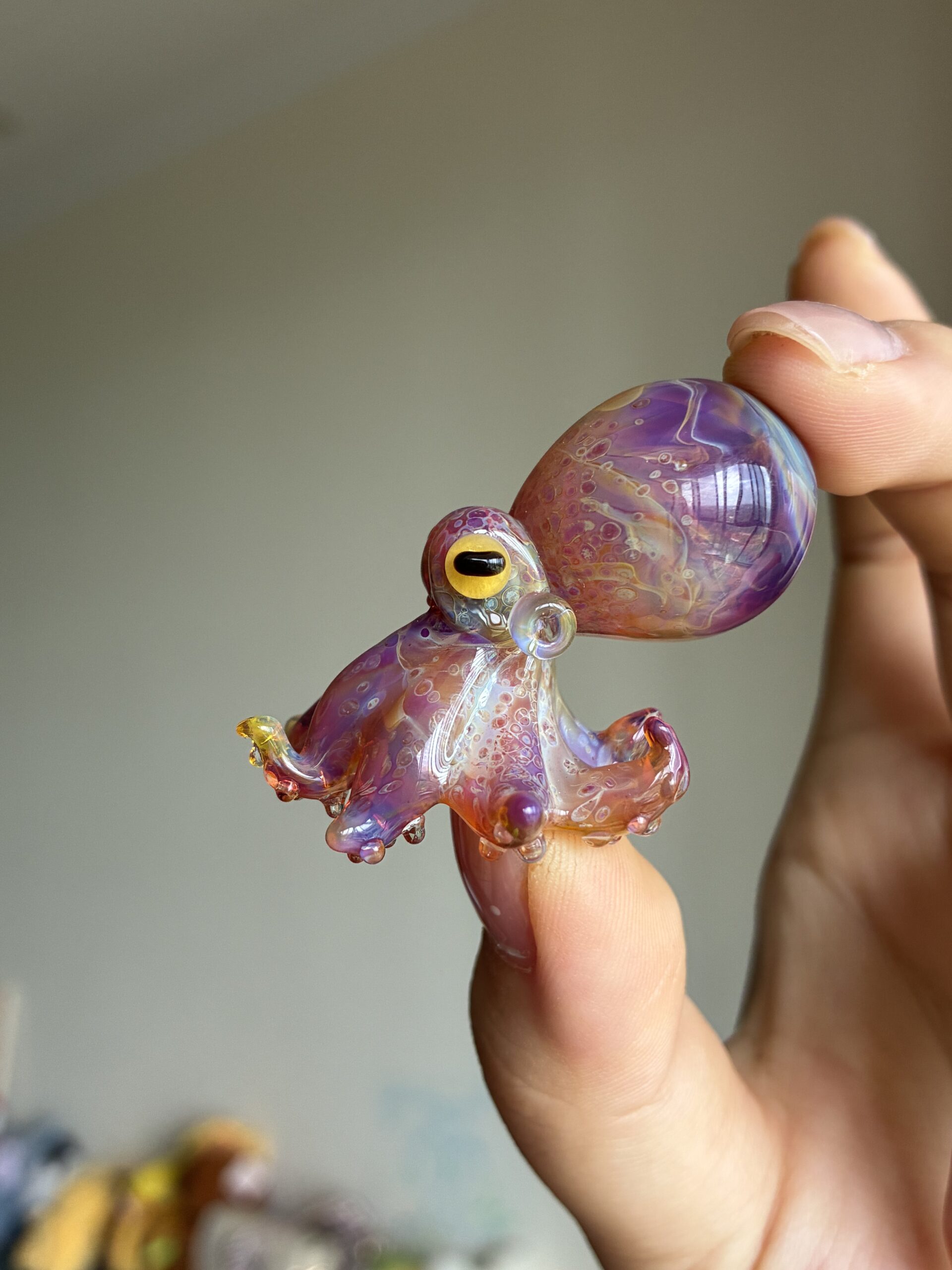 “Lampworked glass octopus, custom-made by Green Flame.” - 图片 7