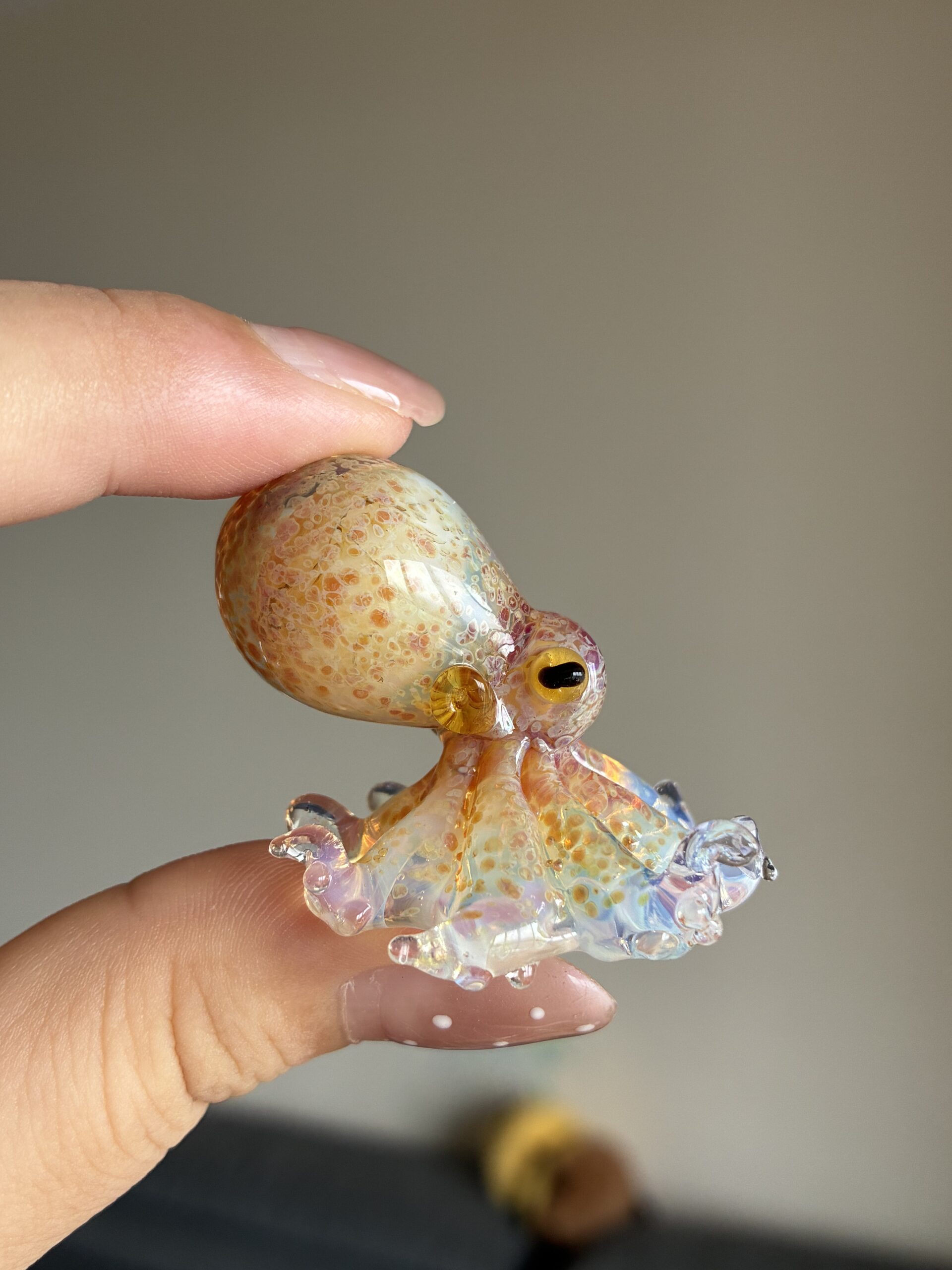 “Lampworked glass octopus, custom-made by Green Flame.” - 图片 13