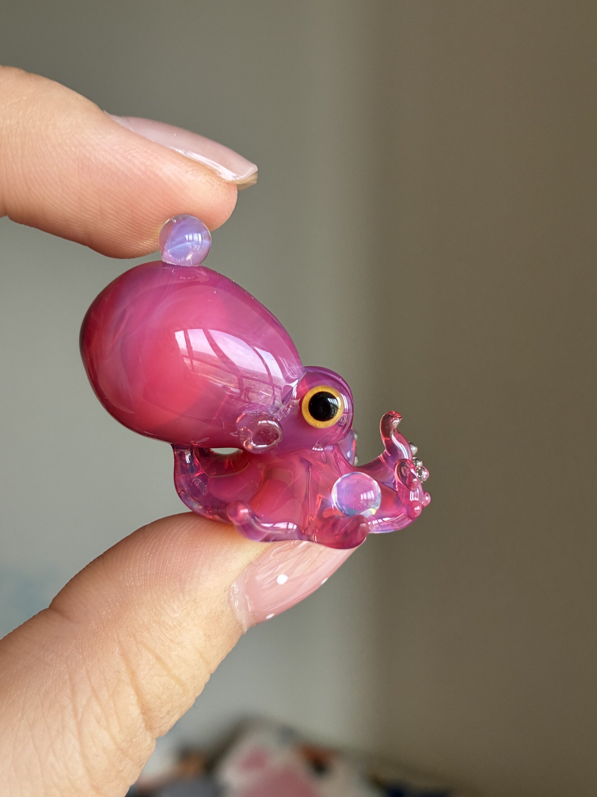 “Lampworked glass octopus, custom-made by Green Flame.” - 图片 3