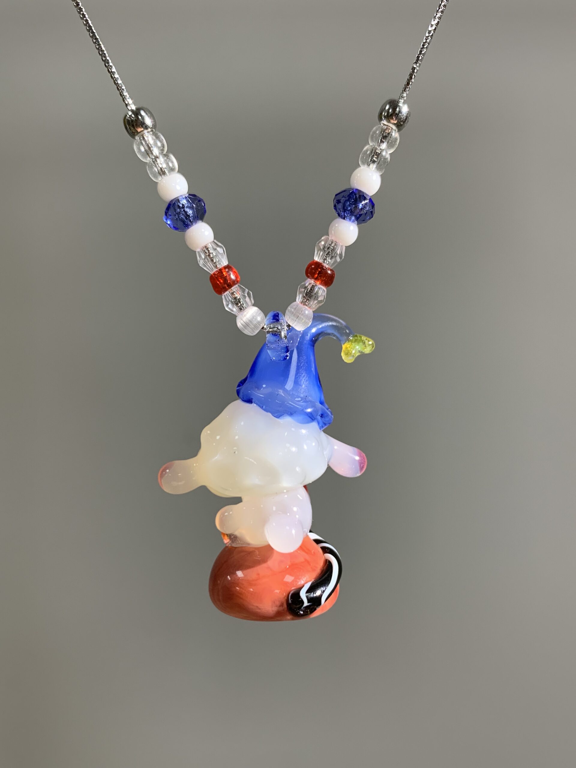 Handmade Glass Sheep Pendant Necklace – Cute Lamb Character Charm, Kawaii Aesthetic Jewelry - 图片 4
