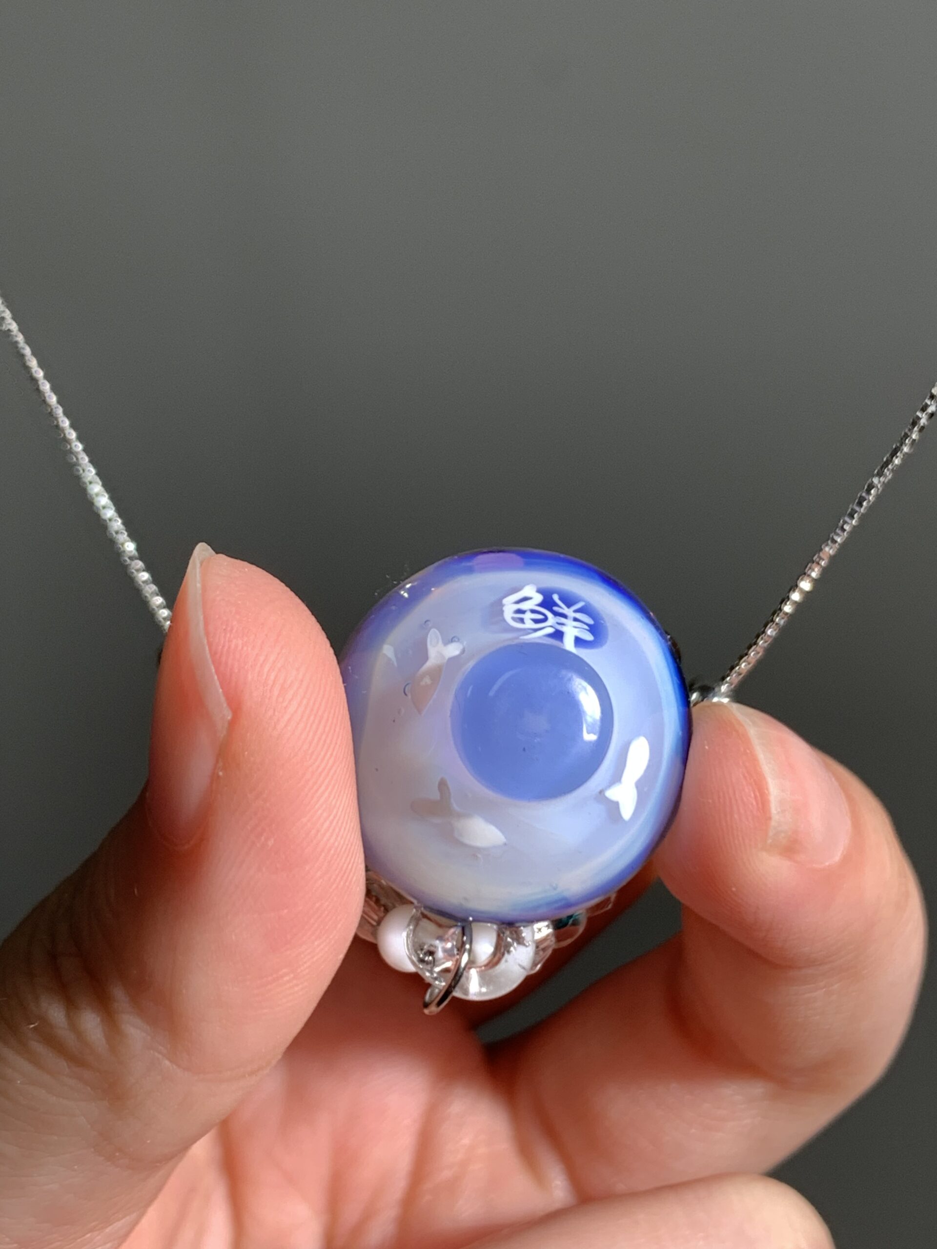 Handmade Glass Ramen Bowl Pendant Necklace – Cute Food Charm, Kawaii Aesthetic Jewelry - 图片 5