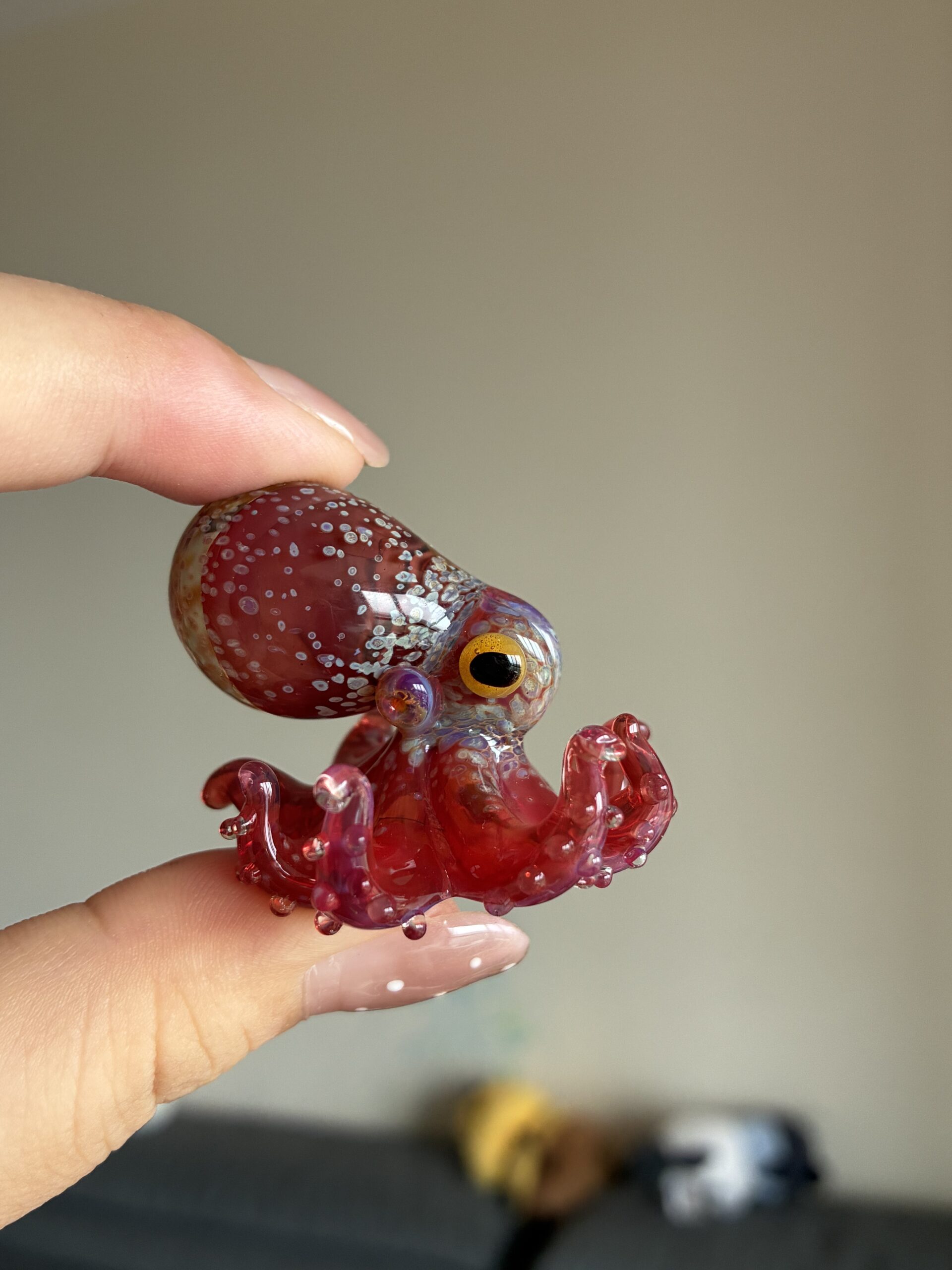 “Lampworked glass octopus, custom-made by Green Flame.” - 图片 4