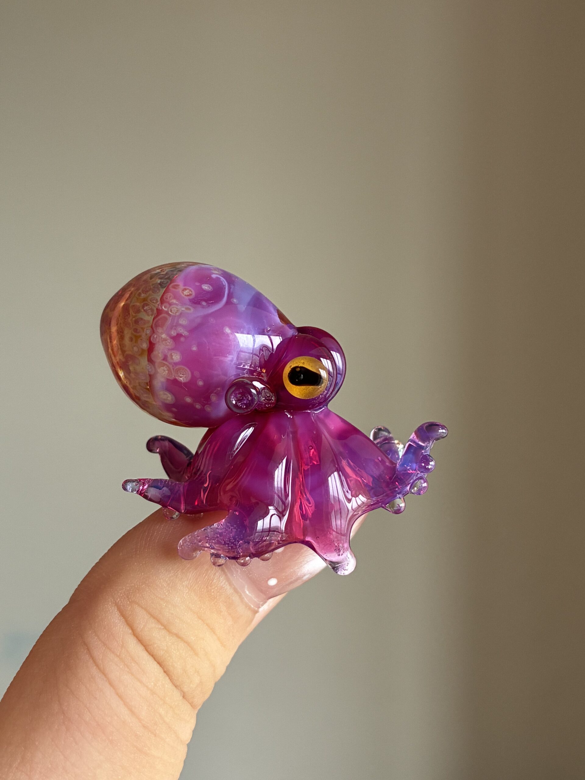 “Lampworked glass octopus, custom-made by Green Flame.” - 图片 15