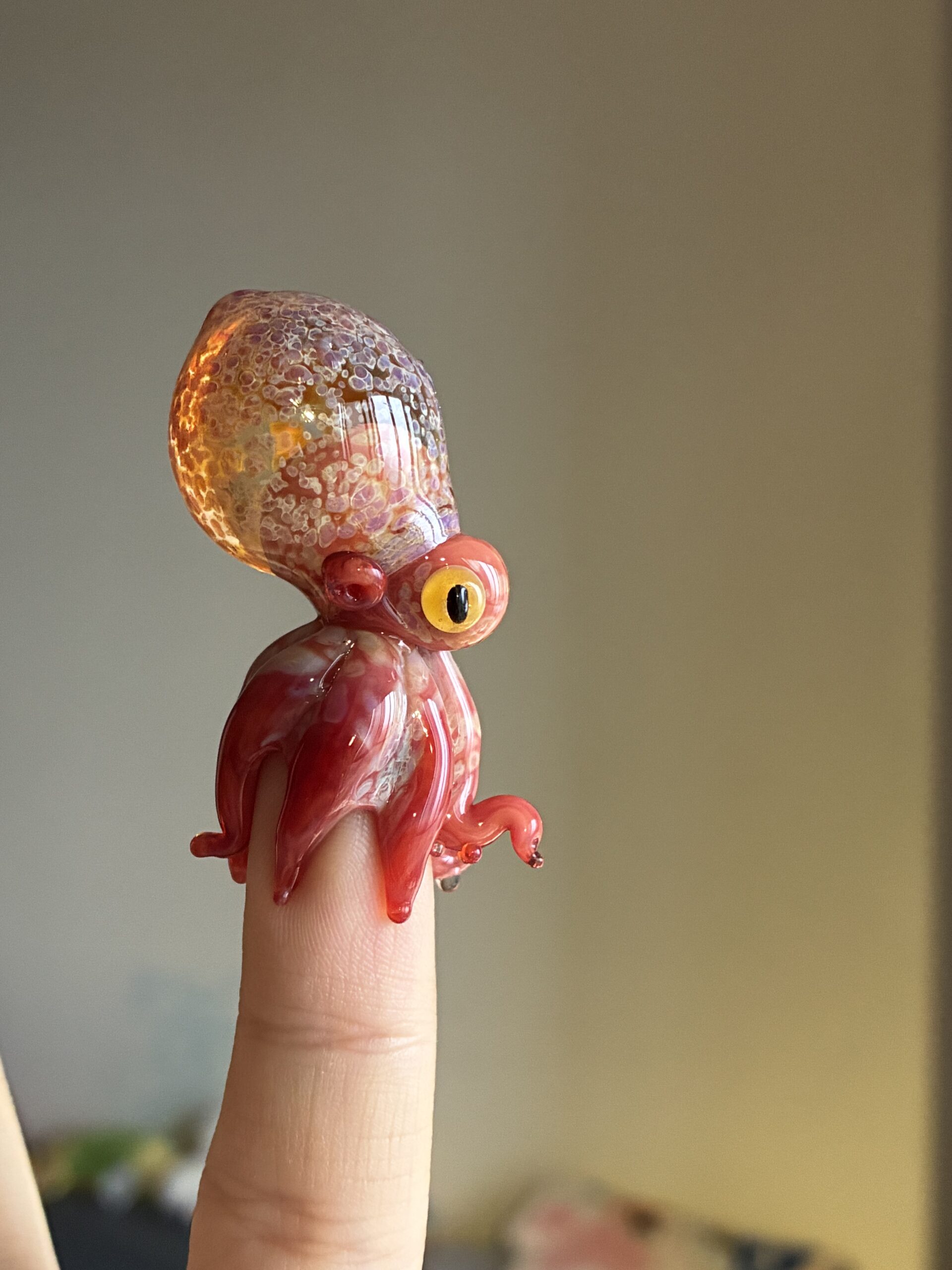 “Lampworked glass octopus, custom-made by Green Flame.” - 图片 2