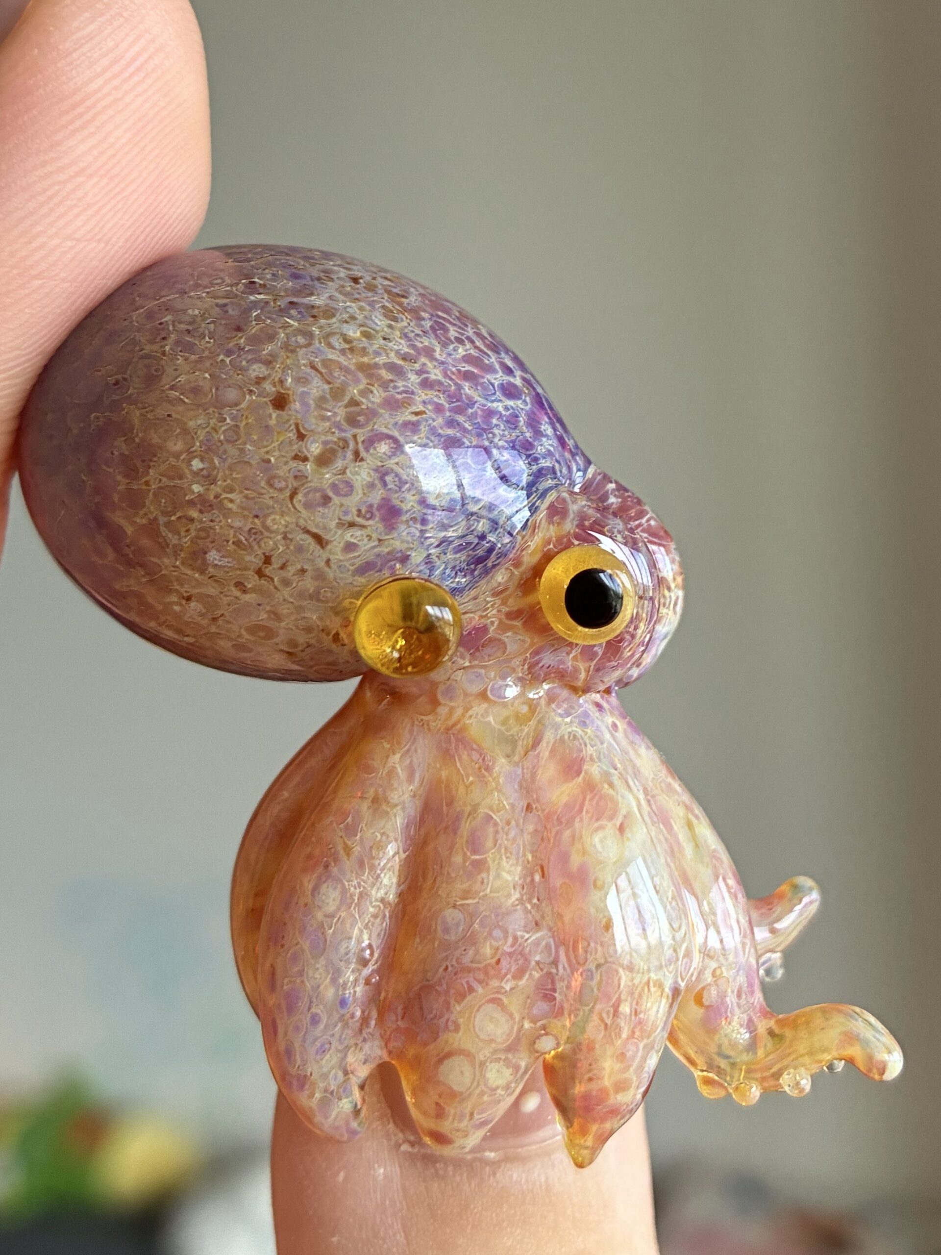 “Lampworked glass octopus, custom-made by Green Flame.” - 图片 11