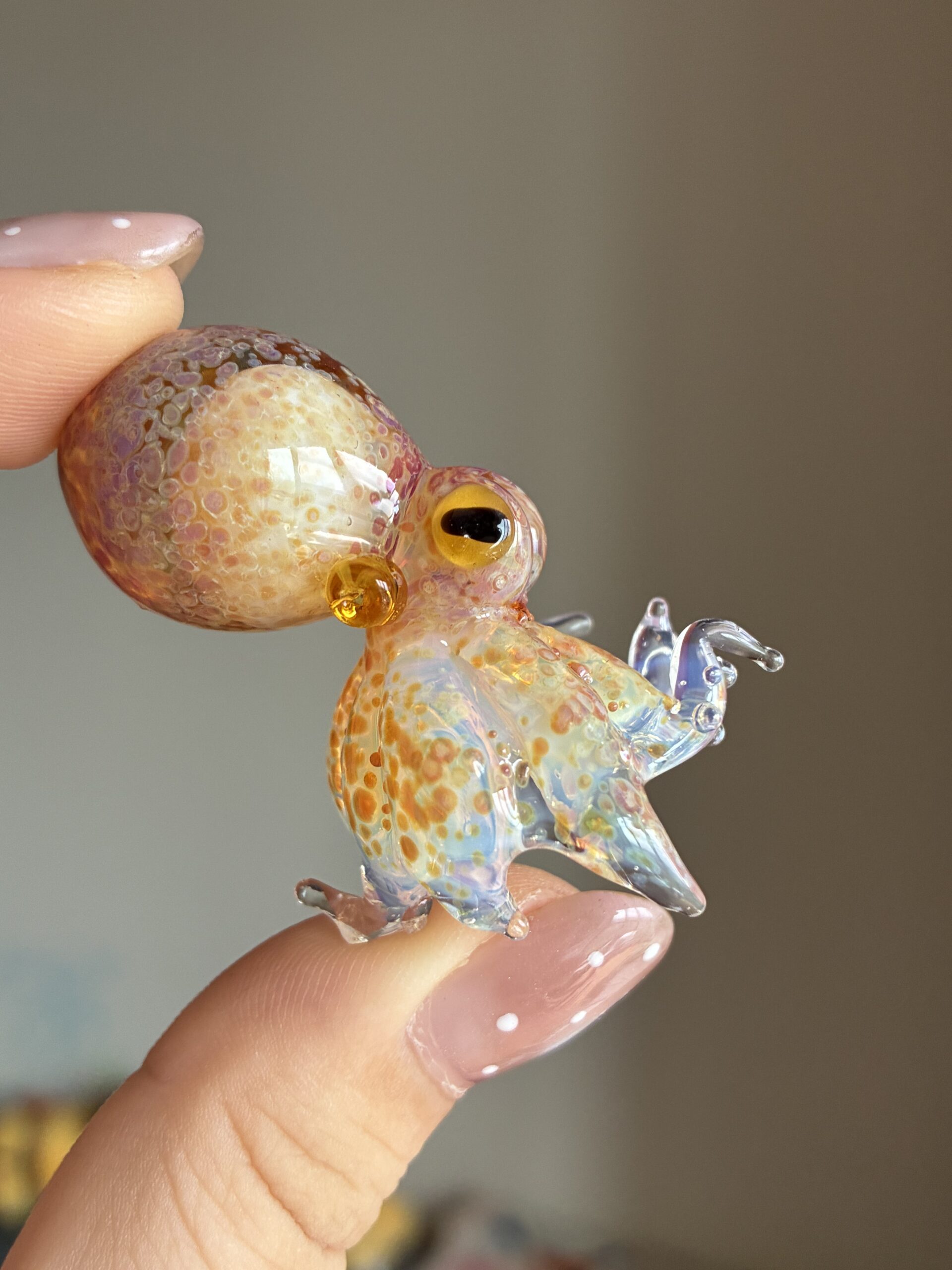 “Lampworked glass octopus, custom-made by Green Flame.” - 图片 14