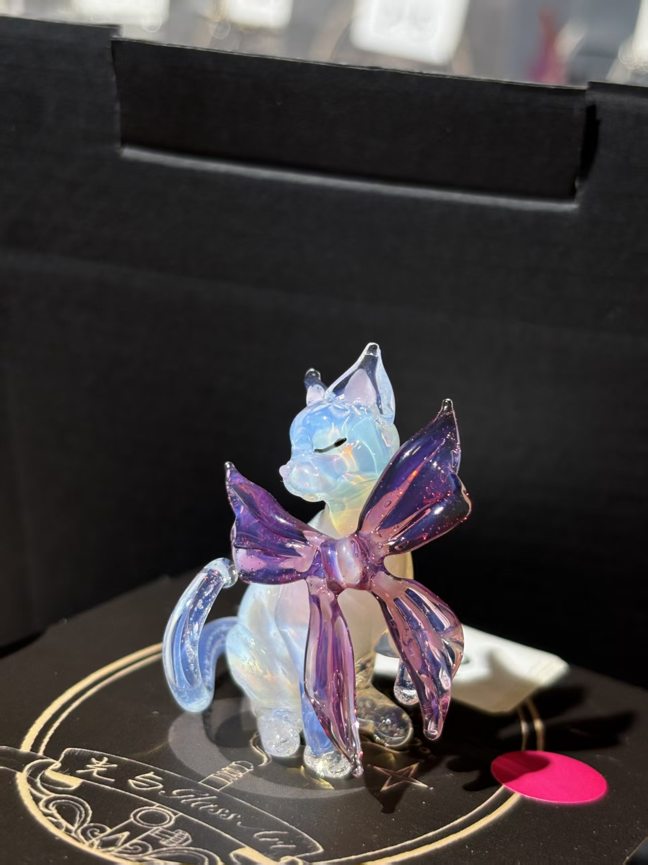 Lampwork Glass Fairy Kitty: The Epitome of Grace and Elegance.