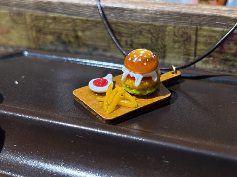 Lampwork Glass Burger